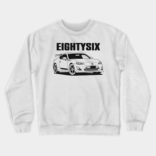 GT86 Monochrome Crewneck Sweatshirt by squealtires